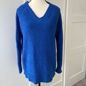 Adrianna Papell Blue Popcorn Sweater | Size Medium